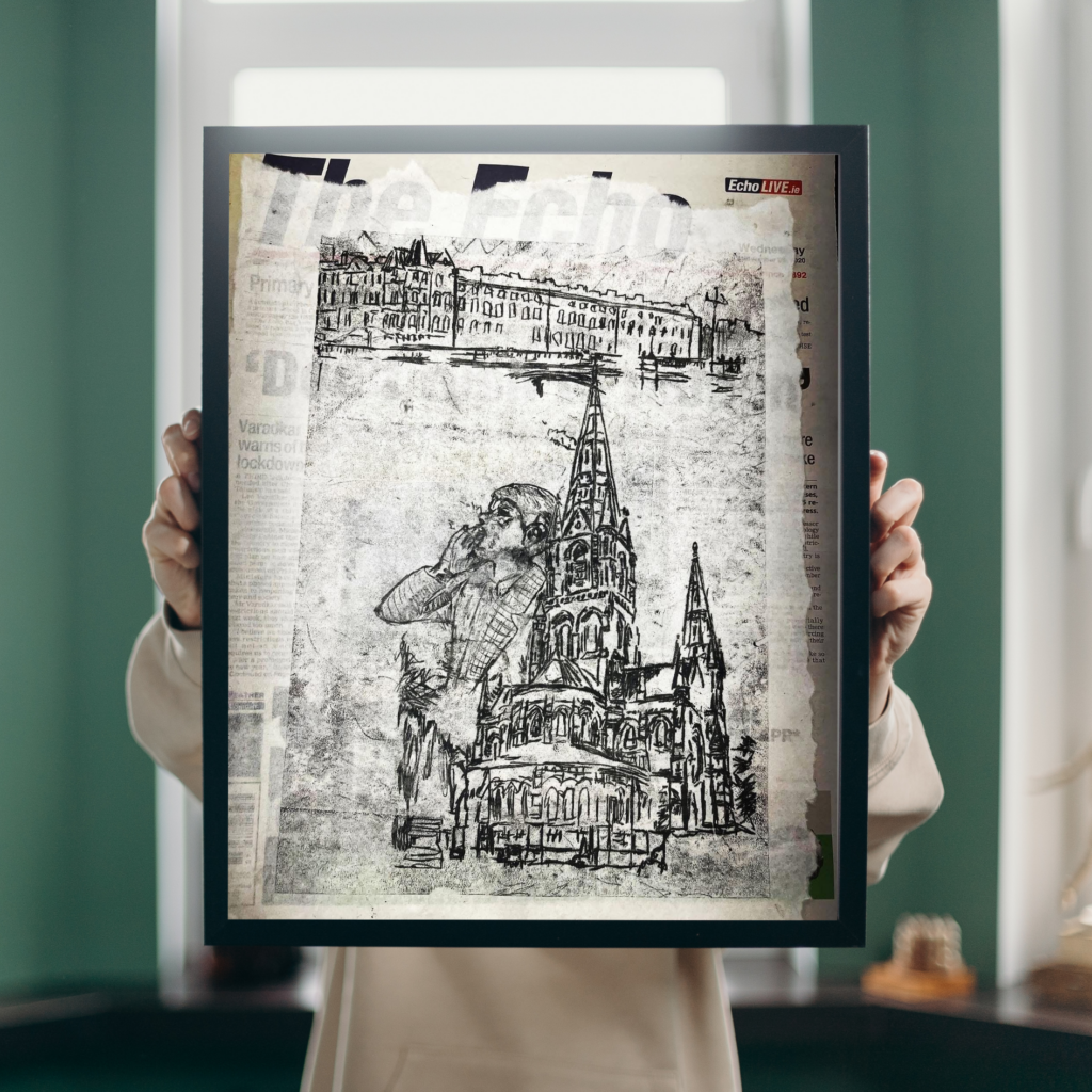 Pure-Cork-Monoprint, Cork City, City, Ireland, Art, Print, Japanese-paper